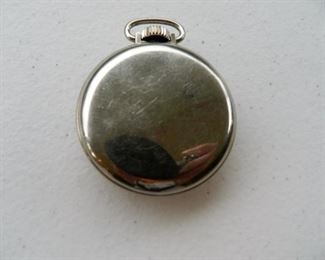 Back of Westclox pocket watch