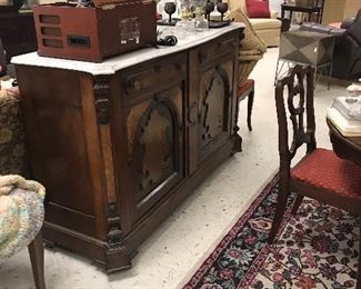Vintage Buffet with marble top - great condition
