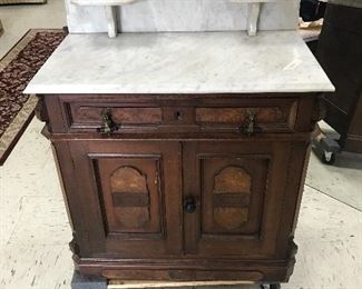 Vintage marble top wash stand or small dresser