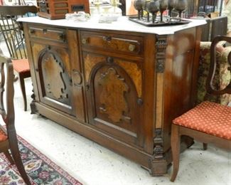 Large marble top buffet
