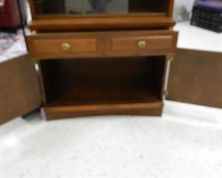 Bottom of cabinet - open