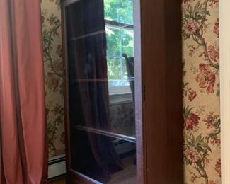 Antique Glass Door Bookcase