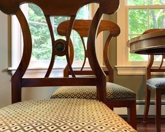Medallion Back Side Chairs, Set of FIVE