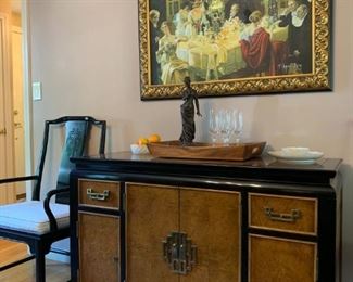 Chinoiserie Style Dining Set, Side Board