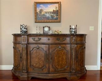 Marble Top Sideboard