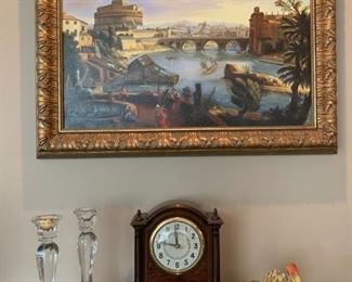 Hand Painted Reproduction in Gilt Frame