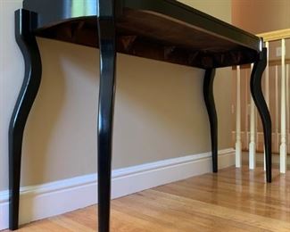 Unique Hall Table, Black Lacquer