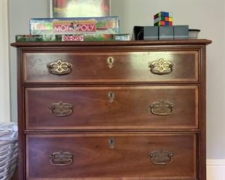 Mahogany Three Drawer Chest