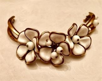 Vintage enamel jeweled bracelet