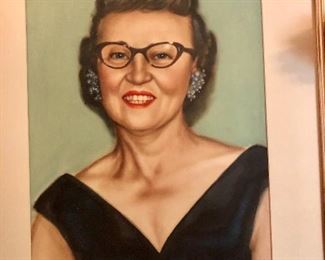 The lady who loved the costume jewelry. Signed portrait 