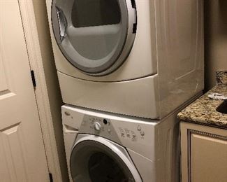 Whirlpool Duet stackable washer and dryer 