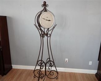 22. Howard Miller Wrought Iron Tall Clock