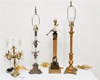 51. Group Lot of Assorted Lamps