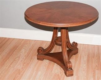 79. Round Regency Style Maple Side Table