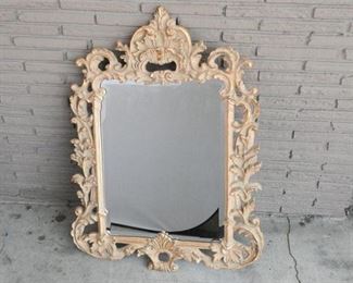99. Washed Gold Finish Italianate Mirror