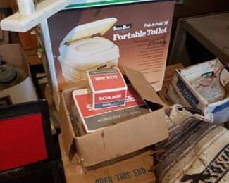 Digging through many boxes of treasures 