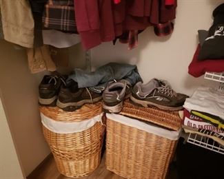 Men's clothes and baskets