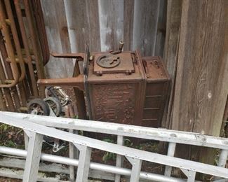 Antique stove fireplace 