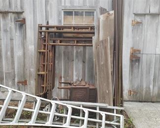 Scaffolding , orchard ladder,  and many other ladders
