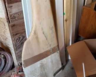 Old boat rudder
