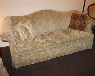 Lane sleeper sofa with 2 matching accent pillows $480