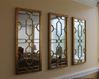 Ballard Designs decorative faux gilded mirrors $60 each SOLD
