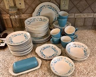 Butter sold. Dinner plates sold. Some pieces remain.