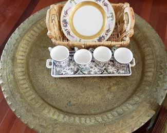 30 Cups and Vintage Plate