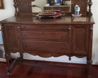 44 Antique Buffet Table