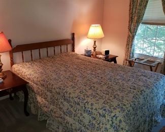 74 Full Size Bed Set with Side Tables