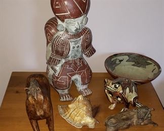 83 Ceramic and Wooden Figures