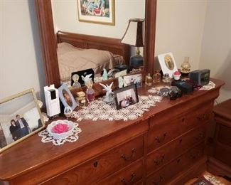 Dresser with mirror (framed art in mirror NFS)