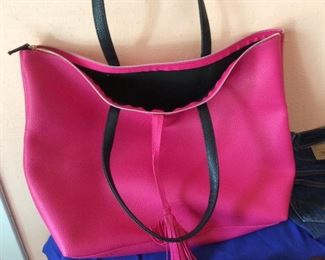 Pink tote bag