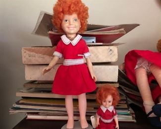 Orphan Annie dolls --- MANY