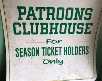 Large ticket sign