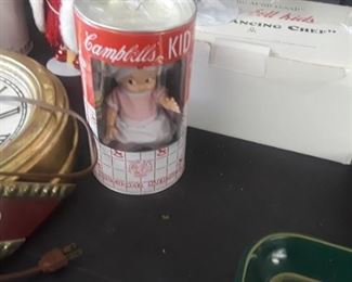 Campbell's soup Kid Doll and Bank 