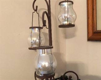 mini lanterns for carrying down dark, haunted hallways (I found a beer in my fridge, some hipster sour ale or something. It's horrible! But I'm drinking it anyway. The sacrifices I make)