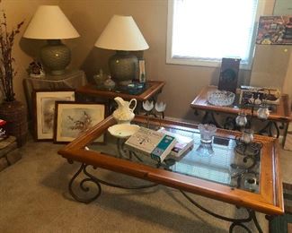 room of wrought iron, glass and porcelain