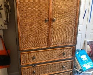 Rattan closet containing no skeletons