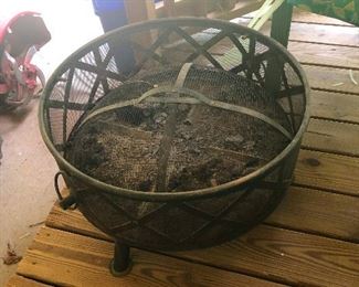 metal fire pit very Game of Thrones