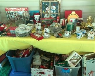 holiday stuff and patio furniture!