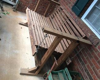 porch swing in need of young loves to sit upon