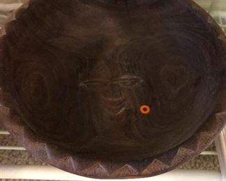 Okay this is a bowl, and in the center of the bowl is a smiley face, and Cher loves this bowl for that reason, so she made me increase the price of the bowl, so if you want it it's her fault you're paying more