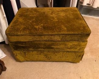 Velvet ottoman
