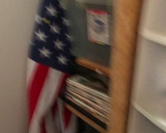 fuzzy pic of American flag