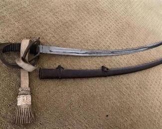Napoleonic era  sword and scabbard, marked Germany on the blade