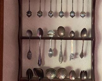 Souvenir spoon collection, some are are sterling