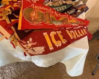 Ice Follies, Yosemite, many other cool vintage pennants  in every good condition 