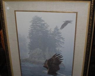 "Fly fishing-Bald eagles" by Lee Kromschroeder #78/927