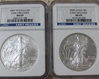NGC Early Releases Silver Eagles